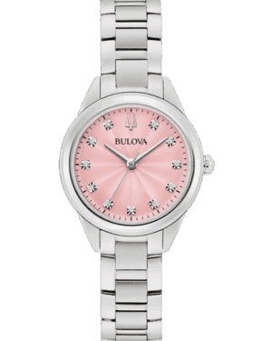 Bulova Sutton Pink Dial Model 96P249